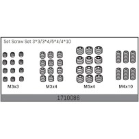 Absima - Set Screw Set 3x3/3x4/5x4/4x10 1710086