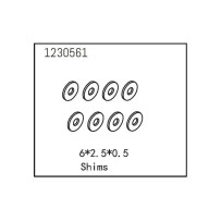 Absima - Shims 6x2.5x0.5 1230561