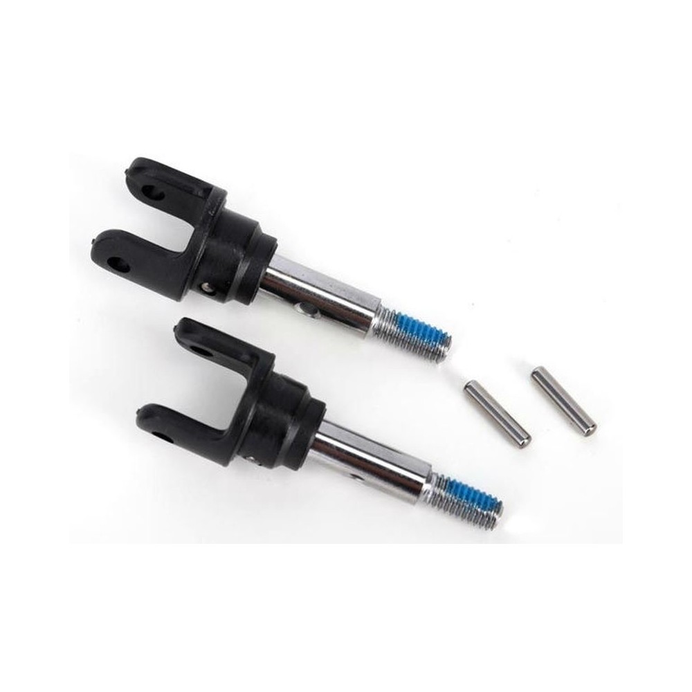 Traxxas Stub axles front heavy duty (2) yokes (2) pins (4) TRX6854X