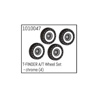 Absima - T-FINDER A/T Wheel Set - chrome 1010047 AB240068