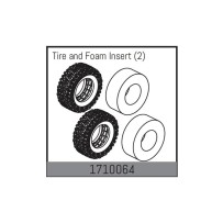 Absima - Tire and Foam Insert 1710064