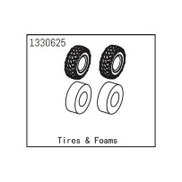 Absima - Tires and Foam 1330625