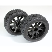 Absima - Truggy Tires 1:10 on-road front black 2500013