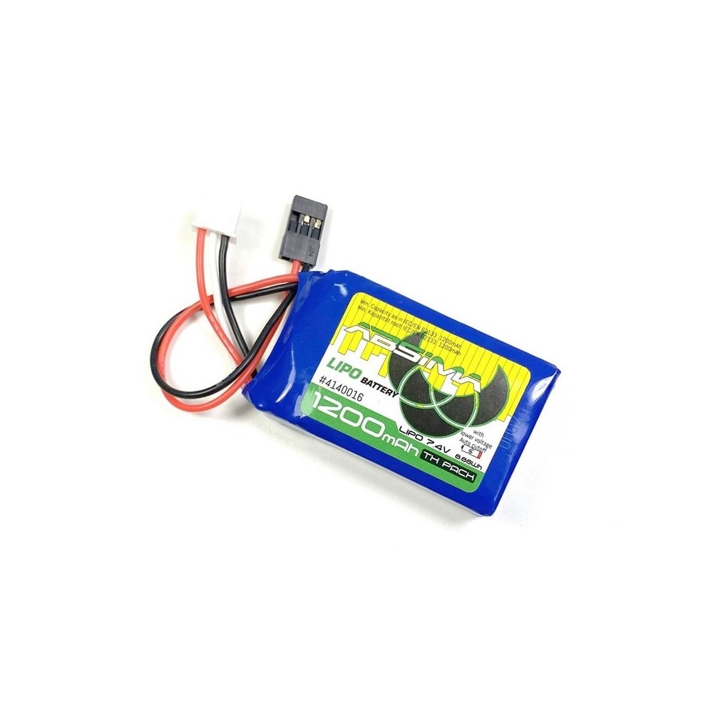 Absima - TX LiPo 2S 7.4V 1200mAh SC with Protection 4140016 Absima - TX LiPo 2S 7.4V 1200mAh SC with Protection 4140016
