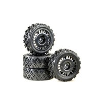 Absima - Wheel Set Rally Block Design 1:10 black 2510060