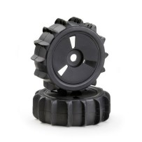Absima - Wheel Set Buggy Disc Sand Paddle Black 1:8 2520016