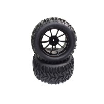 Absima - Wheel Set glued 2 AMT2.4 RTR/BL 1230337