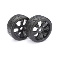 Absima - Wheel Set LP Buggy äStreetô black 1:8 2530003