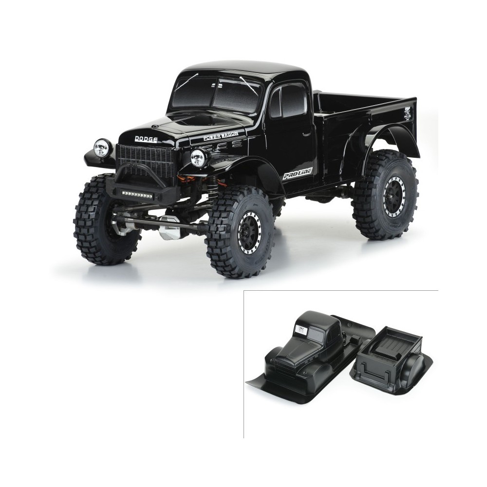 Pro-line 1-10 1946 Dodge Power Wagon Black Body 12.3 WB Crawlers PRO349918 Pro-line 1-10 1946 Dodge Power Wagon Black Body 12.3 WB Crawlers PRO349918