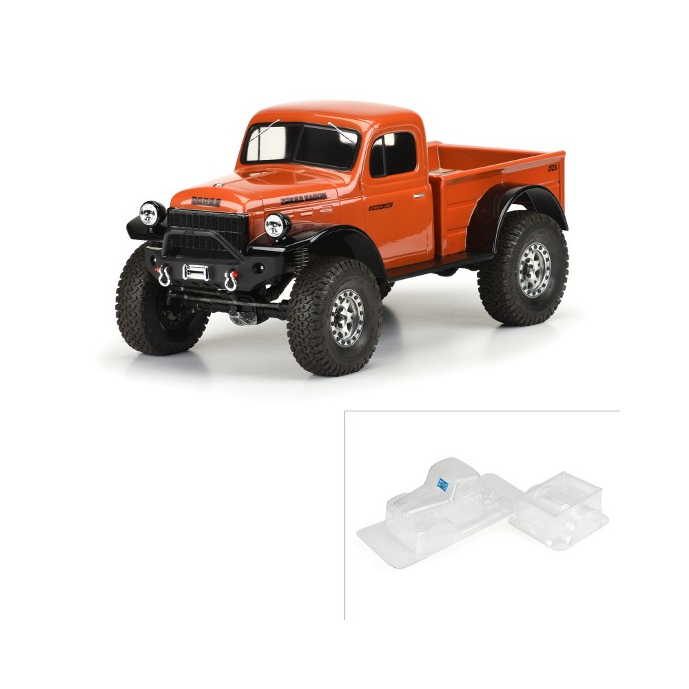 Pro-line 1-10 1946 Dodge Power Wagon Clear Body 12.3 WB Crawlers PRO349900