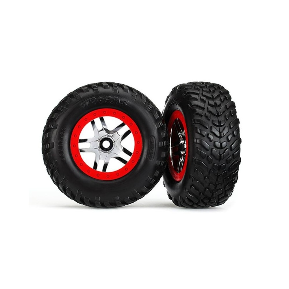 Ruedas montadas pegadas cromo TSM short course TRX6891 Ruedas montadas pegadas cromo TSM short course TRX6891