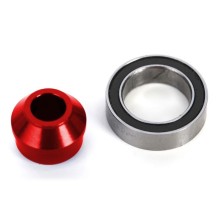 Adaptador rodamiento Traxxas rojo anodizado TRX6893-RED