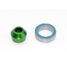 Adaptador de rodamiento aluminio 6160-T6 anodizado verde Traxxas TRX6893G
