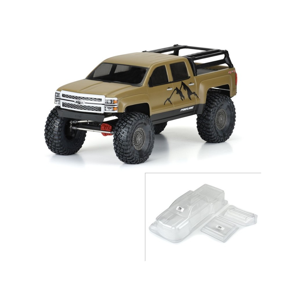Carrocería Chevrolet Silverado transparente 1/10 crawler Pro-line Carrocería Chevrolet Silverado transparente 1/10 crawler Pro-line