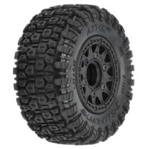 Pro-line 1-10 Aztek M2 F-R 2.2-3.0 SC MTD 12mm & 14mm Black Raid Wheels PRO1026210