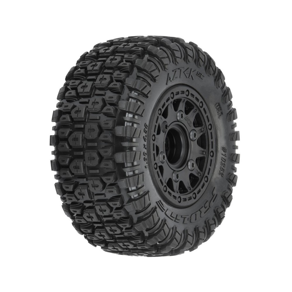 Pro-line 1-10 Aztek M2 F-R 2.2-3.0 SC MTD 12mm & 14mm Black Raid Wheels PRO1026210 Pro-line 1-10 Aztek M2 F-R 2.2-3.0 SC MTD 12mm & 14mm Black Raid Wheels PRO1026210
