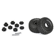 Pro-line 1-10 Aztek M2 F-R 2.2-3.0 SC MTD 12mm & 14mm Black Raid Wheels PRO1026210