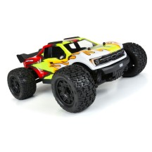 Ruedas Bonesaw 2.8 montadas pegadas Raid negras 1/10 Pro-line