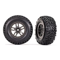 Ruedas Split-Spoke gris Beadlock 2.8 Traxxas TRX6964