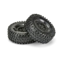 Pro-line 1-10 Hyrax G8 F-R 1.9 Crawler Tires Mounted 12mm Black Impulse PRO1012810