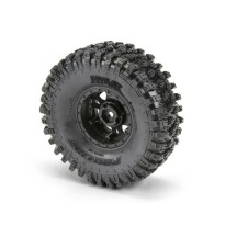 Neumáticos Hyrax G8 delanteros y traseros 1.9 rock crawler montados 12mm Impulse negras 1/10 Pro-line PRO1012810 (4)
