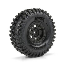 Neumáticos Hyrax G8 delanteros y traseros 1.9 rock crawler montados 12mm Impulse negras 1/10 Pro-line PRO1012810 (5)
