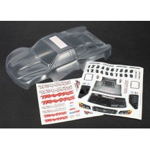 Carrocería Slash 1:16 transparente sin pintar con rejilla y luces Traxxas TRX7012R
