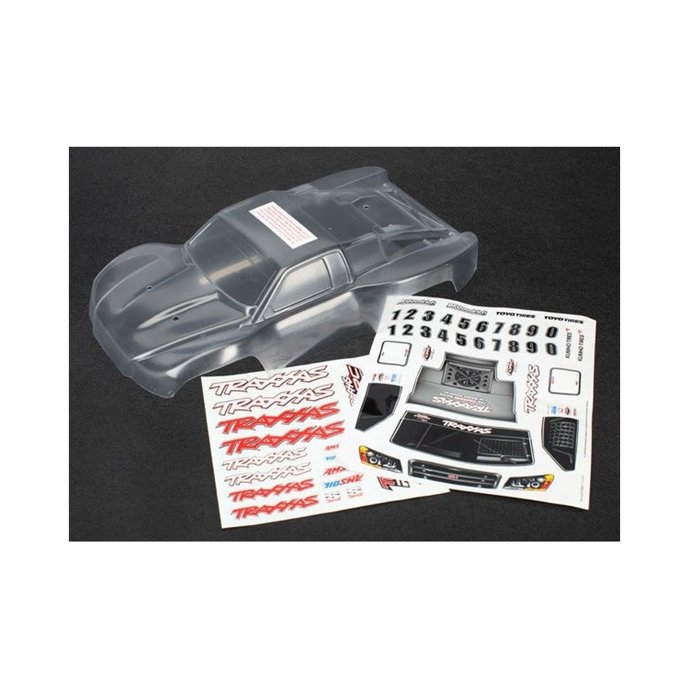 Carrocería Slash 1:16 transparente sin pintar con rejilla y luces Traxxas TRX7012R Carrocería Slash 1:16 transparente sin pintar con rejilla y luces Traxxas TRX7012R