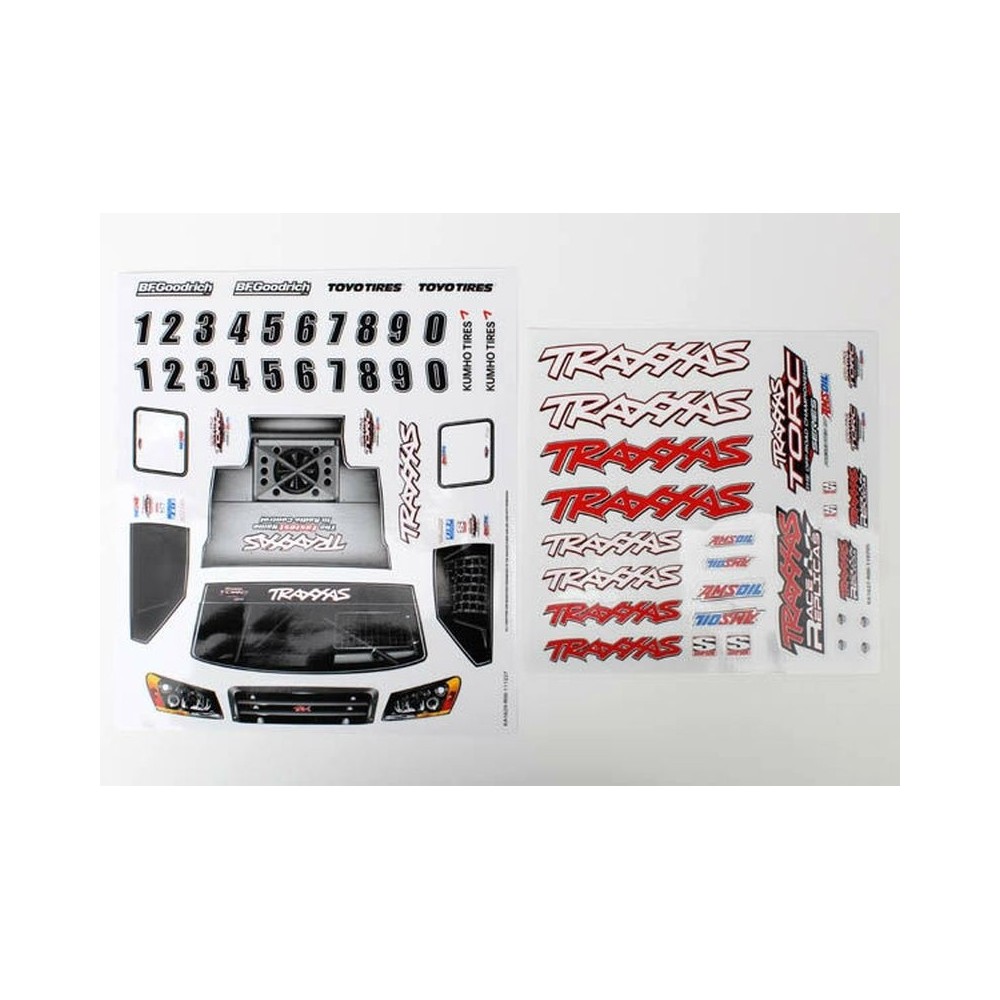 Decal sheets 1-16 slash 4wd team truck Traxxas TRX7013X Decal sheets 1-16 slash 4wd team truck Traxxas TRX7013X