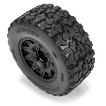 Neumáticos Jaeger HP BELTED 2.8 montados Raid negras 12mm-14mm Pro-line