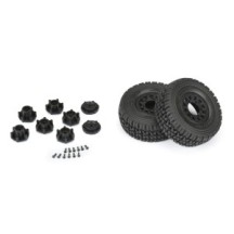 Pro-line 1-10 Mirage TT F-R 2.2-3.0 12mm & 14mm Black Raid Wheels PRO1024811