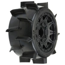 Neumáticos Sand Paw LP 2.8" MT montados negros Pro-line 1/10