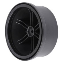 Pro-line 1-10 Split Six Rear 2.2-3.0 12mm Short Course Wheels Red-Black PRO271504