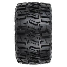 Neumáticos Trencher 2.8 F-R montados con llantas 12mm-14mm negras Raid Pro-line PRO117010 (2)