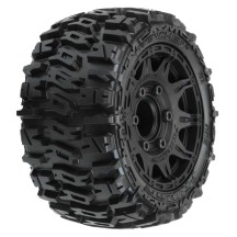 Pro-line 1-10 Trencher LP F-R 2.8 MT Tires Mounted 12mm-14mm Black Raid PRO1015910