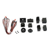 Kit universal de iluminación LED con carcasas de faros y luces traseras para carrocerías crawler 1/10 Pro-line PRO631700
