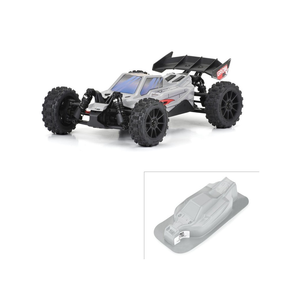 Carrocería Axis Tough-Color gris Typhon GROM 1/14 Pro-line