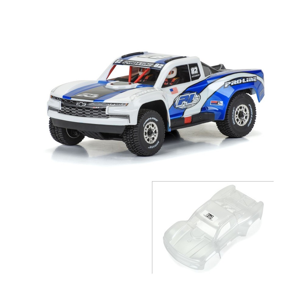 Carrocería Silverado Trophy Truck 2019 pre-cortada transparente GROM 1/16