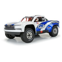 Carrocería Silverado Trophy Truck 2019 pre-cortada transparente GROM 1/16