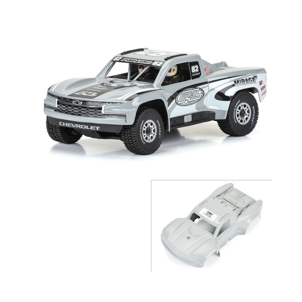 Carrocería Silverado Trophy Truck 2019 Tough-Color gris GROM 1/16 Carrocería Silverado Trophy Truck 2019 Tough-Color gris GROM 1/16