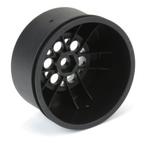 Pro-line 1-16 Showtime+ Rear 8mm Hex Wheels Black-Silver : Losi Mini Drag PRO283413