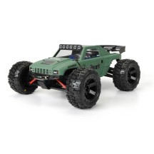 Neumáticos Trencher M2 2.2 delantero-trasero montados con llantas 12mm negras Desperado 1/16 Pro-line PRO119411 (4)