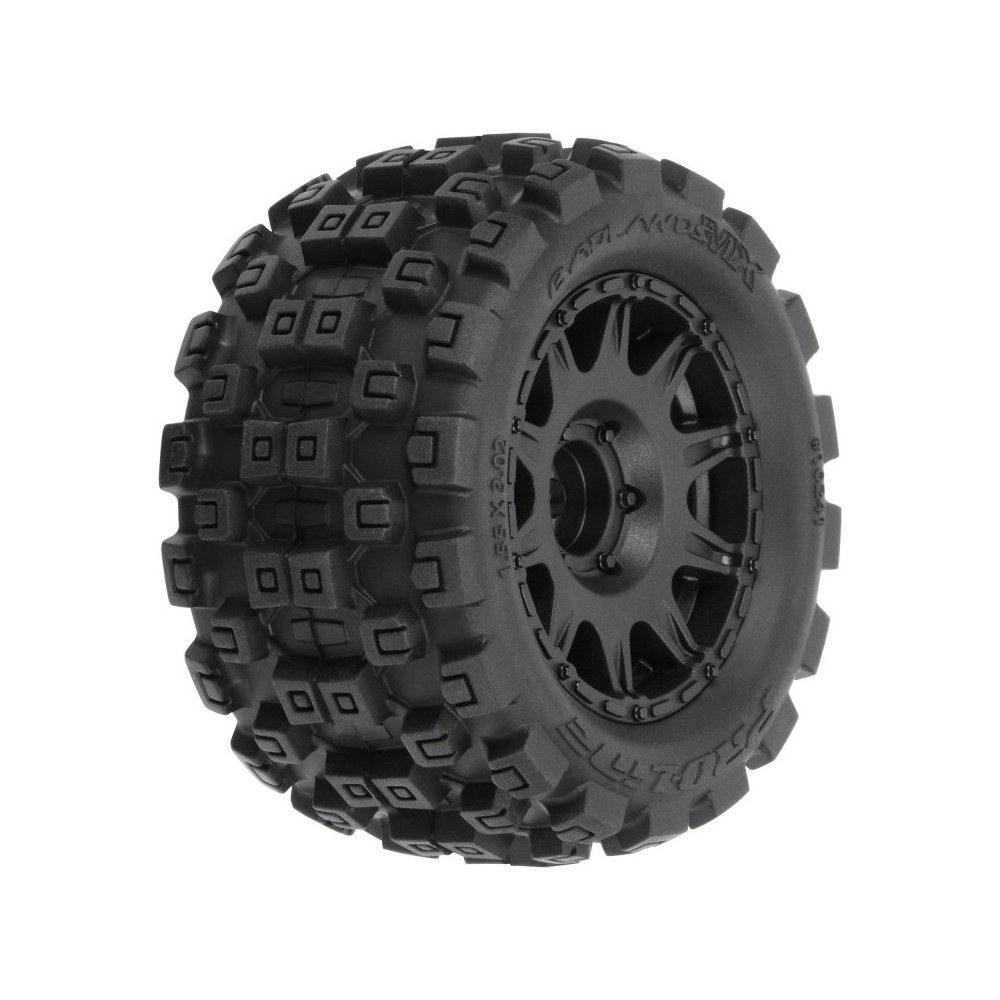 Pro-line 1-18 Badlands MX 1.85 F-R MTD 12mm Black Raid: Granite GROM PRO1024110 Pro-line 1-18 Badlands MX 1.85 F-R MTD 12mm Black Raid: Granite GROM PRO1024110