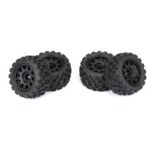Neumáticos Badlands MX 1.85 F-R montados 12mm negros Granite GROM 1/18