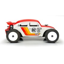 Carrocería Baja Bug Volkswagen transparente Mini-T 2.0 1/18