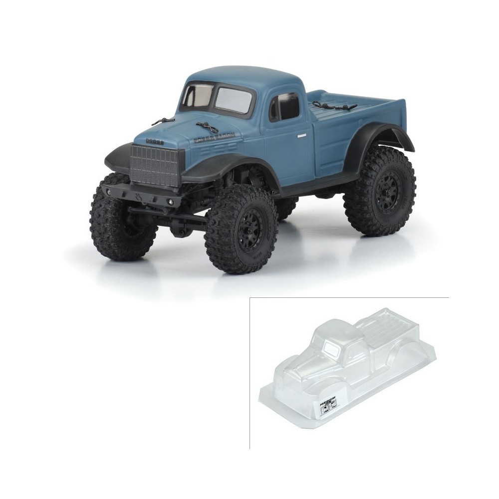 Carrocería Dodge Power Wagon 1946 transparente SCX24 1/24 Carrocería Dodge Power Wagon 1946 transparente SCX24 1/24