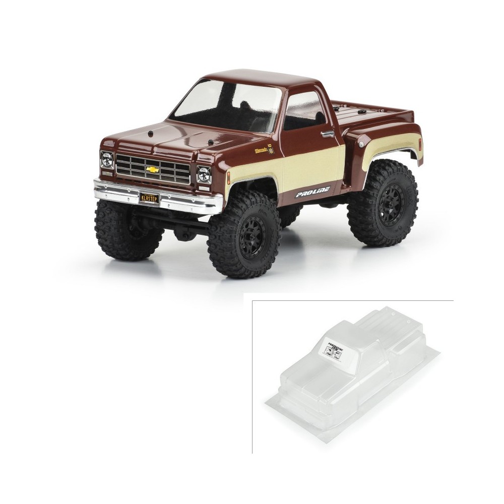 Carrocería Chevrolet K-10 1978 transparente SCX24 1/24 Carrocería Chevrolet K-10 1978 transparente SCX24 1/24