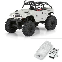 Carrocería Toyota FJ40 1979 transparente jaula SCX24 1/24