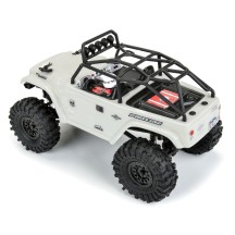 Carrocería Toyota FJ40 1979 transparente jaula SCX24 1/24