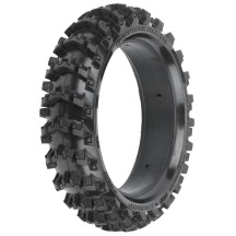 Neumático trasero Dunlop Geomax MX14 V2 CR4 1/4 montado con llanta Pro-Spec manga motocross Pro-line PRO1024711